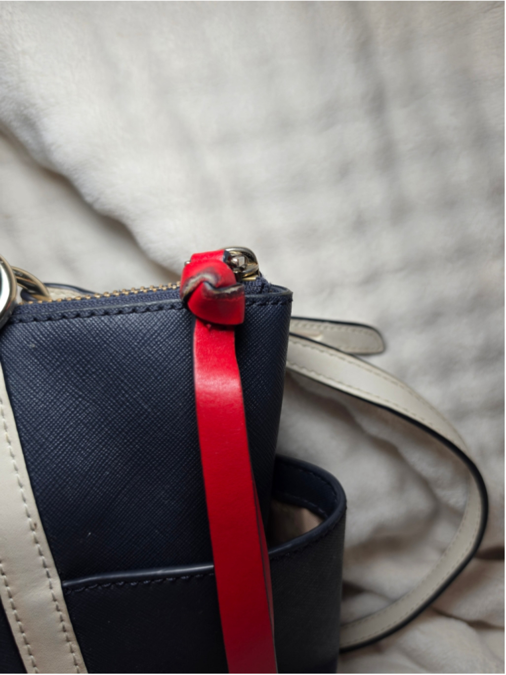 Michael Kors Satchel Bag Red, White, & Blue - Picture 6 of 8